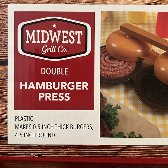 NWT Hamburger Press Make Perfect Formed 0.5" Thick 4.5" Round Midwest Grill - Picture 6 of 6